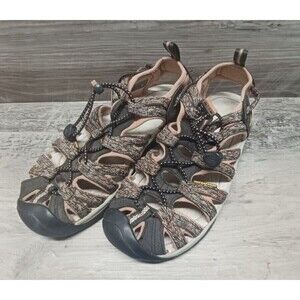 Keen Sandals Womens 7.5 Whisper Hiking Water Brown Pink Drawstring